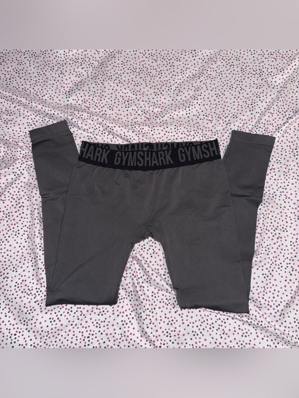 Gymshark Black Leggings with Branded Waistband
